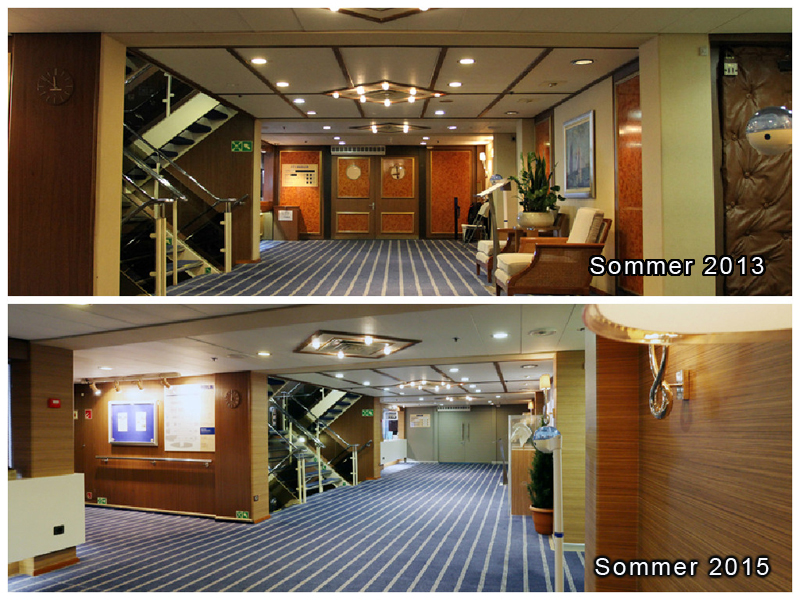 Empfangsbereich MS Berlin nach Werftaufenthalt Foto: Oceanliner Pictures