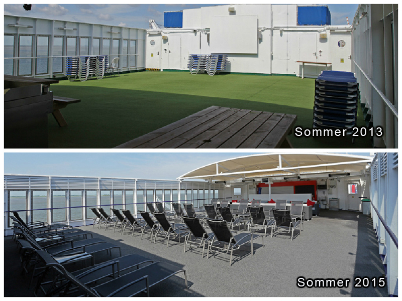 MS Berlin ehemaliger Biergarten und neue Berlin Lounge Foto: Oceanliner Pictures