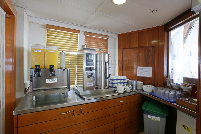 Saftautomaten Verandah-Restaurant MS Berlin Foto: Oceanliner Pictures