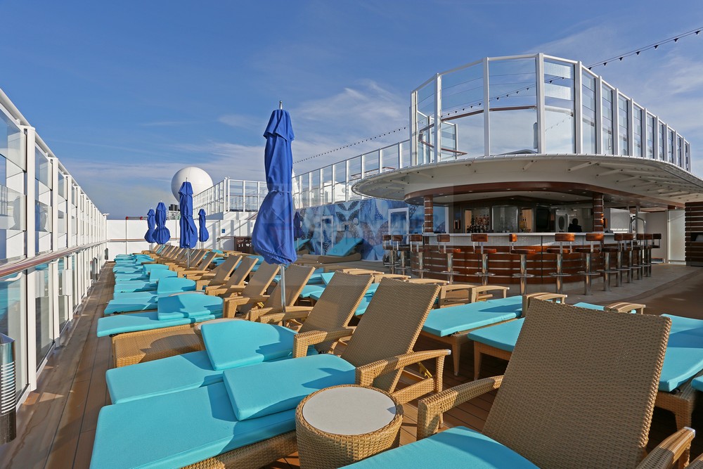 Vibe Beach Club sunbeds Foto: Oceanliner Pictures